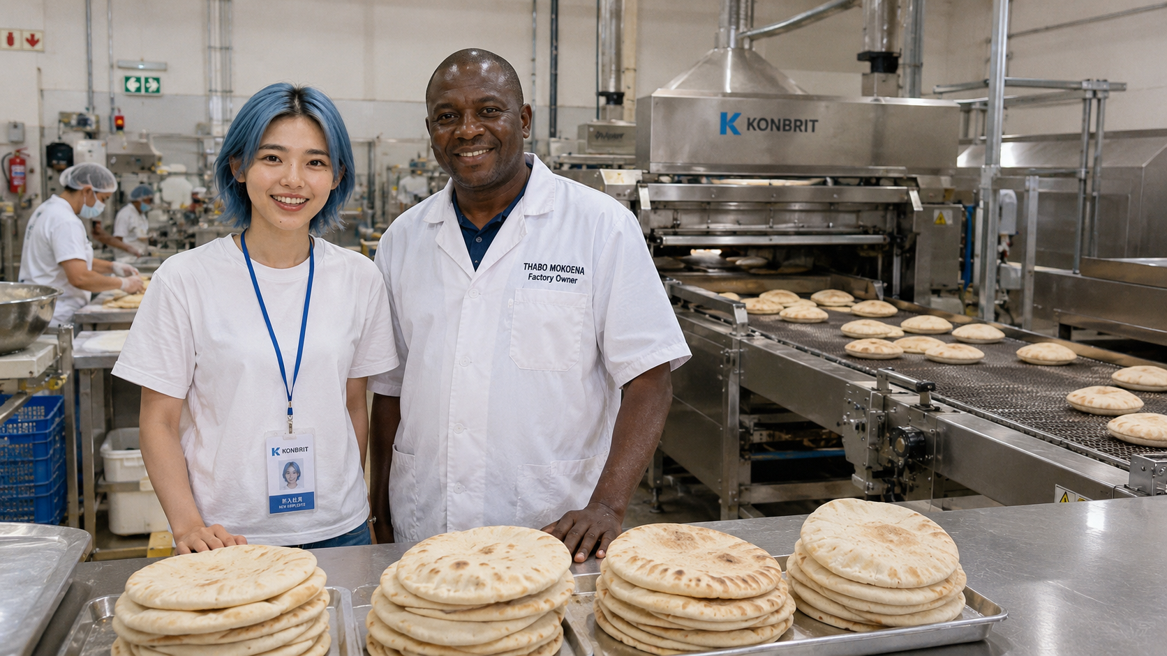 How KONBRIT Helped a Food Factory Standardize Pita Bread Production