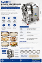 Automatic Spring Roll Wrapper and Crepe Making Machine | KONBRIT