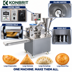 KONBRIT KBDM-120 MAX Automatic Dumpling & Food Forming Machine | 500-8,000 pcs/h