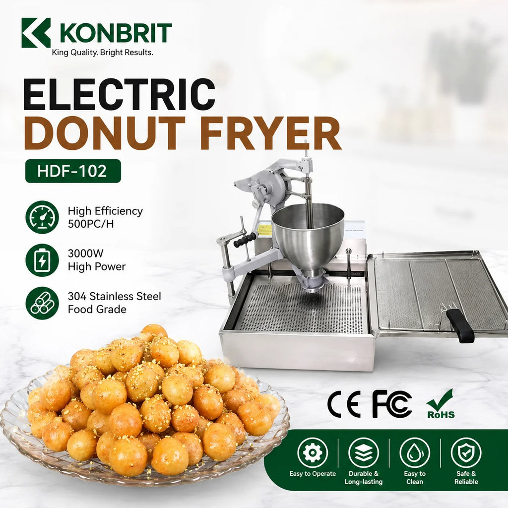 KONBRIT HDF-102 Manual Crank Donut Fryer Main Image