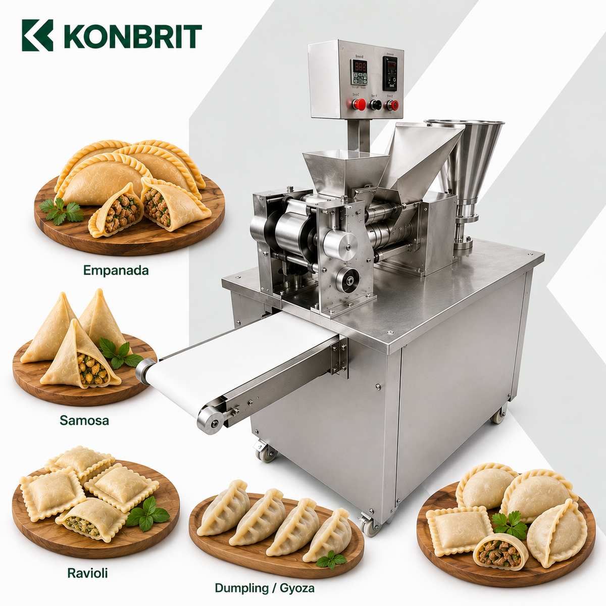 KONBRIT KBDM-120 MAX Automatic Dumpling & Food Forming Machine | 500-8,000 pcs/h