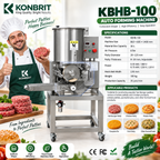 KONBRIT KBHB-100 patty forming machine specifications and applications