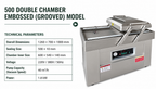 KBVP-500 double-chamber vacuum packer technical specifications