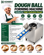 KONBRIT TBGR3 commercial dough rounding applications