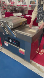 KONBRIT KBVP-500 double-chamber vacuum packaging demonstration