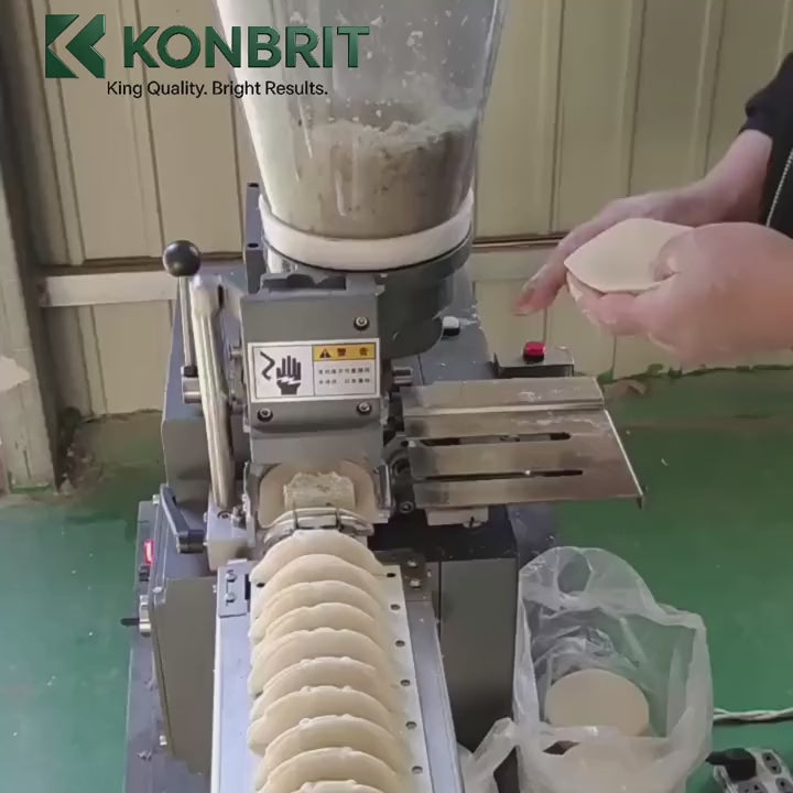 KONBRIT JY-180 automatic gyoza dumpling forming demonstration